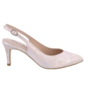 Photograph: Capollini Catherine Blush Pink Nubuck Leather Mid Heel Slingbacks (escarpins à talon moyen en cuir nubuck)