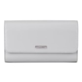 Photograph: Capollini Cloud Grey Leather Clutch Bag