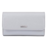 Photograph: Capollini Dove Gray Pearlised Leather Clutch Bag