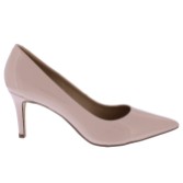 Photograph: Capollini Escarpins pointus en cuir verni rose nude Petal