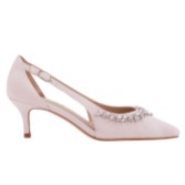 Fotograf: Capollini Nysa Blush Pink Wildleder Pumps mit mittlerem Absatz und Verzierungen