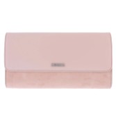 Photograph: Capollini Pink Suede and Leather Clutch Bag