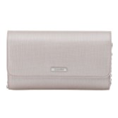 Photograph: Capollini Pochette en cuir blush nacré