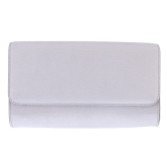 Photograph: Capollini Pochette en cuir nubuck gris clair