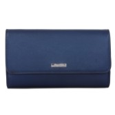 Fotografia: Capollini Pochette in pelle perlata color navy