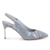 Fotograf: Capollini Sophia Moonlight Grau Nubukleder Diamante Slingback Stilettos