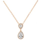 Photograph: Celeste Crystal Embellished Pendant Necklace (Rose Gold)