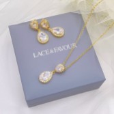 Photograph: Celeste Gold Crystal Embellished Wedding Jewellery Set