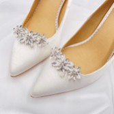 Photograph: Clips de chaussures Horizon Silver Crystal Starburst