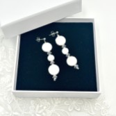 Photograph: Connie Long Freshwater Coin Pearl Earrings