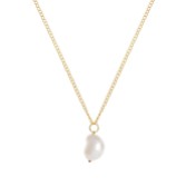 Photograph: Freya Rose Baroque Pearl 22ct Gold Pendant Necklace