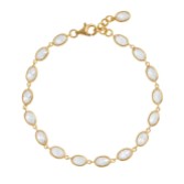 Fotografia: Freya Rose Bracciale ovale con cornice in cristallo d'oro