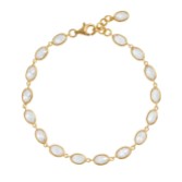 Photograph: Freya Rose Bracelet ovale en cristal encadré d'or