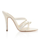 Photograph: Freya Rose Cara Ivory Leather Mother of Pearl Bridal Mule Sandals