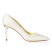 Photograph: Freya Rose Chelsea Ivory Satin Pointed Toe Court Shoes