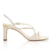 Photograph: Freya Rose Gisele Ivory Leather Mother of Pearl Slingback Sandals (Sandales à talon aiguille en cuir ivoire)