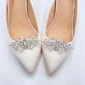 Photograph: Glamor Silver Classic Crystal Shoe Clips