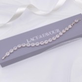 Photograph: Grosvenor Oval Crystal Embellished Wedding Bracelet