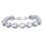 Photograph: Hampton Teardrop Cubic Zirconia Wedding Bracelet (Silver)