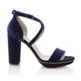 Photograph: Harriet Wilde Arabella Block Midnight Velvet Platform Sandals