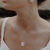 Photograph: Hermione Harbutt Penny Freshwater Pearl Cluster Pendant Necklace