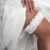 Photograph: Honesty Classic Ivory Lace Bridal Garter