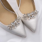 Photograph: Horizon Gold Crystal Starburst Shoe Clips