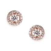 Photograph: Ivory and Co Balmoral Rose Gold Crystal Stud Earrings