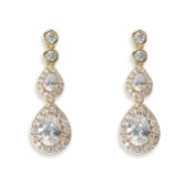 Photograph: Ivory and Co Boucles d'oreilles mariage en cristal de Sorbonne (or)