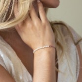 Photograph: Ivory and Co Carlisle Rose Gold Pearl Toggle Bracelet
