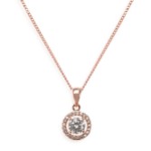 Photograph: Ivory and Co Collier Balmoral à pendentifs en cristal d'or rose