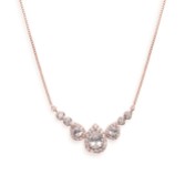 Photograph: Ivory and Co Collier de mariage en cristal Sorbonne (or rose)