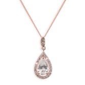 Photograph: Ivory and Co Collier à pendentifs en cristal Belmont (or rose)