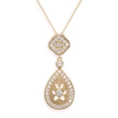 Photograph: Ivory and Co Collier à pendentifs en cristal doré Moonstruck