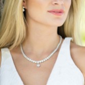 Photograph: Ivory and Co Imperial Cubic Zirconia Wedding Necklace