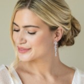Photograph: Ivory and Co Islington Silver Crystal Cluster Drop Earrings