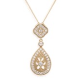Photograph: Ivory and Co Moonstruck Gold Crystal Pendant Necklace