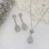 Photograph: Ivory and Co Moonstruck Silver Crystal Bridal Jewelry Set