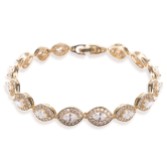 Photograph: Ivory and Co Promise Cubic Zirconia Wedding Bracelet (Gold)