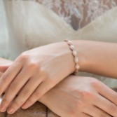 Photograph: Ivory and Co Promise Cubic Zirconia Wedding Bracelet (Rose Gold)