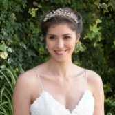 Photograph: Ivory and Co Rosalynd Rose Gold Flowers and Leaves Bridal Tiara