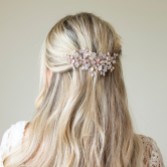 Photograph: Ivory and Co Rose Gold Crystal Encrusted Sparkling Wedding Hair Comb