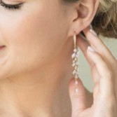 Photograph: Ivory and Co Sandringham Gold Statement Crystal Cluster Drop Earrings