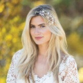 Fotograf: Ivory and Co Siren Rose Gold emailliert Floral Braut Haarspange
