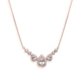 Photograph: Ivory and Co Sorbonne Crystal Wedding Necklace (Rose Gold)