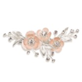 Photograph: Ivory and Co Spirit Pale Pink Blossoms and Crystal Hair Clip