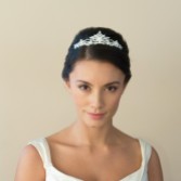 Photograph: Ivory and Co Stephanie Floral Crystal Bridal Tiara