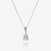 Photograph: Ivory and Co Vanderbilt Teardrop Crystal Pendant Necklace