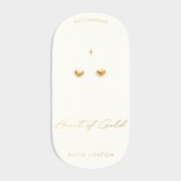 Fotograf: Katie Loxton 'Heart of Gold' Gold Stud Earrings