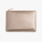 Photograph: Katie Loxton pochette parfaite 'Just Married' or métallisé